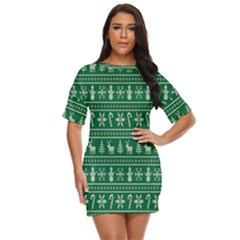 Wallpaper Ugly Sweater Backgrounds Christmas Just Threw It On Dress