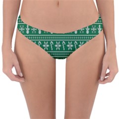 Wallpaper Ugly Sweater Backgrounds Christmas Reversible Hipster Bikini Bottoms by artworkshop