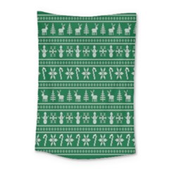 Wallpaper Ugly Sweater Backgrounds Christmas Small Tapestry by artworkshop