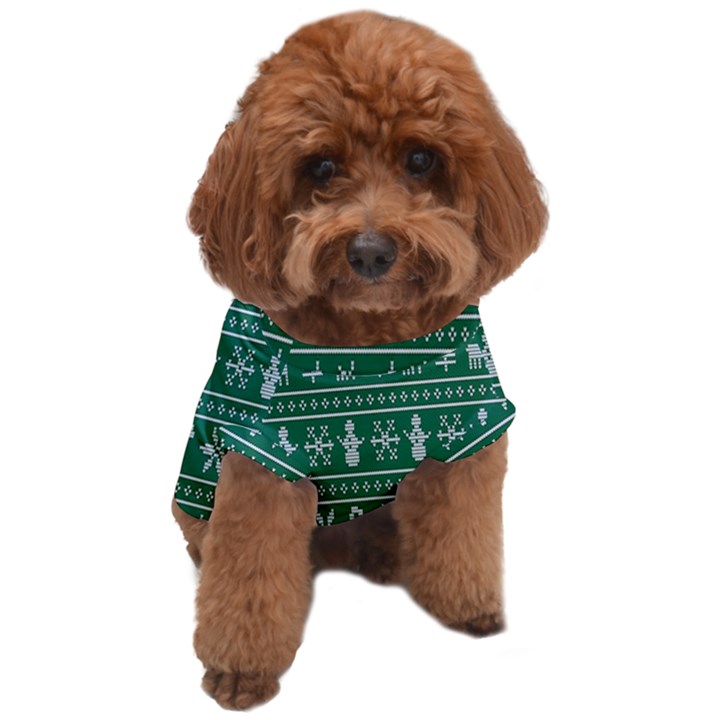 Wallpaper Ugly Sweater Backgrounds Christmas Dog T-Shirt