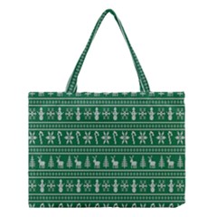 Wallpaper Ugly Sweater Backgrounds Christmas Medium Tote Bag