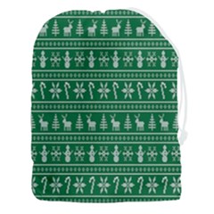 Wallpaper Ugly Sweater Backgrounds Christmas Drawstring Pouch (3xl) by artworkshop