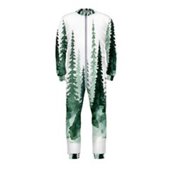 Tree Watercolor Painting Pine Forest OnePiece Jumpsuit (Kids)