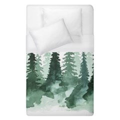 Tree Watercolor Painting Pine Forest Duvet Cover (Single Size)
