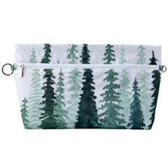 Tree Watercolor Painting Pine Forest Handbag Organizer