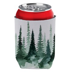 Tree Watercolor Painting Pine Forest Can Holder