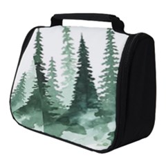 Tree Watercolor Painting Pine Forest Full Print Travel Pouch (Small)