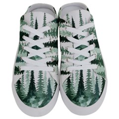 Tree Watercolor Painting Pine Forest Half Slippers