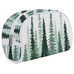 Tree Watercolor Painting Pine Forest Make Up Case (Medium)