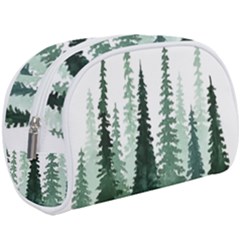 Tree Watercolor Painting Pine Forest Make Up Case (Large)