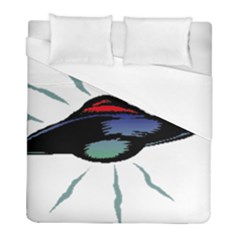 Alien Unidentified Flying Object Ufo Duvet Cover (full/ Double Size)