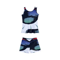 Alien Unidentified Flying Object Ufo Kids  Boyleg Swimsuit by Sarkoni