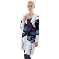 Alien Unidentified Flying Object Ufo Hooded Pocket Cardigan