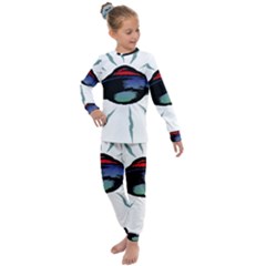 Alien Unidentified Flying Object Ufo Kids  Long Sleeve Set 