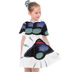 Alien Unidentified Flying Object Ufo Kids  Sailor Dress by Sarkoni