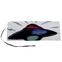 Alien Unidentified Flying Object Ufo Roll Up Canvas Pencil Holder (s) by Sarkoni