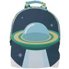 Illustration Ufo Alien  Unidentified Flying Object Mini Full Print Backpack by Sarkoni