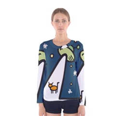 Ufo Alien Unidentified Flying Object Women s Long Sleeve T-shirt