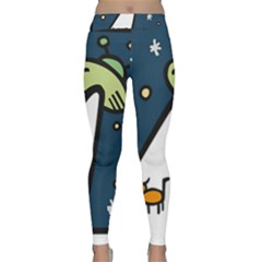 Ufo Alien Unidentified Flying Object Classic Yoga Leggings