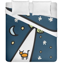 Ufo Alien Unidentified Flying Object Duvet Cover Double Side (california King Size)