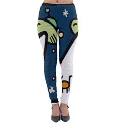 Ufo Alien Unidentified Flying Object Lightweight Velour Leggings