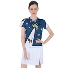 Ufo Alien Unidentified Flying Object Women s Sports Top by Sarkoni