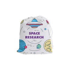 Unidentified Flying Object Ufo Space Outer Drawstring Pouch (medium)