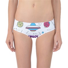 Unidentified Flying Object Ufo Space Outer Classic Bikini Bottoms