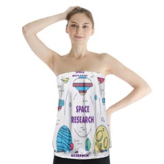Unidentified Flying Object Ufo Space Outer Strapless Top