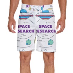 Unidentified Flying Object Ufo Space Outer Men s Beach Shorts by Sarkoni