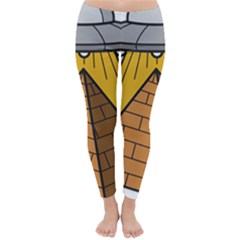 Unidentified Flying Object Ufo Under The Pyramid Classic Winter Leggings