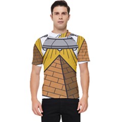 Unidentified Flying Object Ufo Under The Pyramid Men s Short Sleeve Rash Guard by Sarkoni