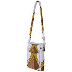Unidentified Flying Object Ufo Under The Pyramid Multi Function Travel Bag by Sarkoni