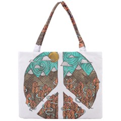 Psychedelic Art Painting Peace Drawing Landscape Art Peaceful Mini Tote Bag