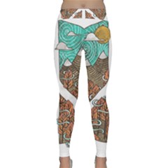 Psychedelic Art Painting Peace Drawing Landscape Art Peaceful Classic Yoga Leggings