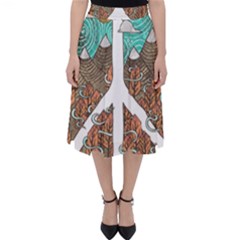 Psychedelic Art Painting Peace Drawing Landscape Art Peaceful Classic Midi Skirt