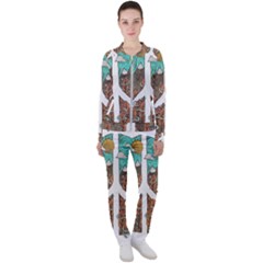 Psychedelic Art Painting Peace Drawing Landscape Art Peaceful Casual Jacket and Pants Set