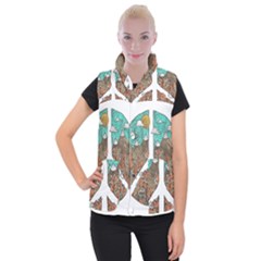 Psychedelic Art Painting Peace Drawing Landscape Art Peaceful Women s Button Up Vest