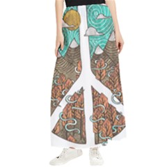 Psychedelic Art Painting Peace Drawing Landscape Art Peaceful Maxi Chiffon Skirt