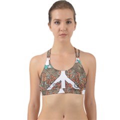 Psychedelic Art Painting Peace Drawing Landscape Art Peaceful Back Web Sports Bra