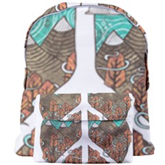 Psychedelic Art Painting Peace Drawing Landscape Art Peaceful Giant Full Print Backpack
