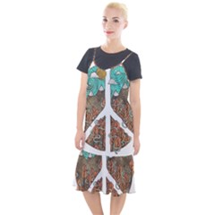 Psychedelic Art Painting Peace Drawing Landscape Art Peaceful Camis Fishtail Dress