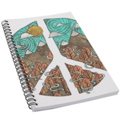 Psychedelic Art Painting Peace Drawing Landscape Art Peaceful 5.5  x 8.5  Notebook