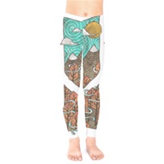 Psychedelic Art Painting Peace Drawing Landscape Art Peaceful Kids  Classic Winter Leggings