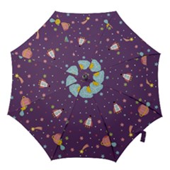 Space Travels Seamless Pattern Vector Cartoon Hook Handle Umbrellas (large)
