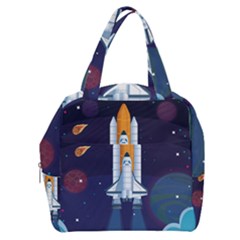 Spaceship Milkyway Galaxy Boxy Hand Bag