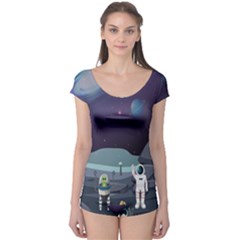 Alien Astronaut Scene Boyleg Leotard 