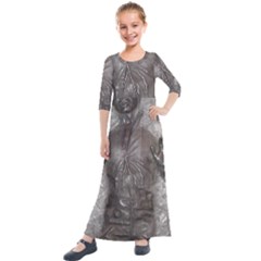 Han Solo In Carbonite Kids  Quarter Sleeve Maxi Dress