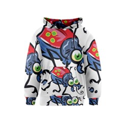 Bug Black Insect Animal Kids  Pullover Hoodie by Sarkoni