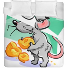 Mouse Cheese Tail Rat Mice Hole Duvet Cover Double Side (king Size)